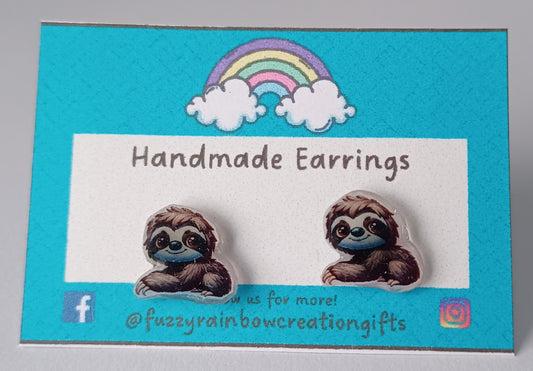 Earrings (studs) - Sloths