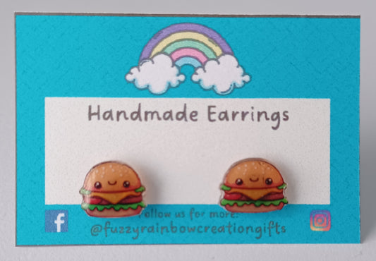 Earrings (studs) - Burgers