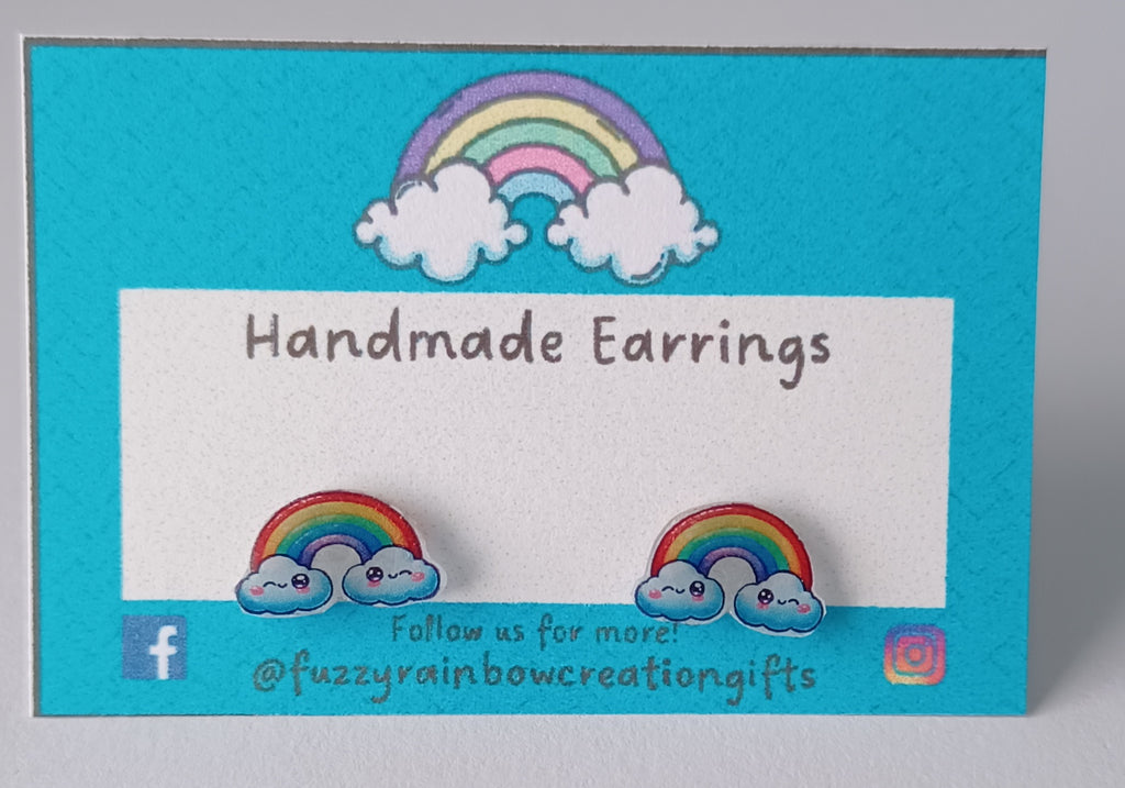 Earrings (studs) - Rainbows