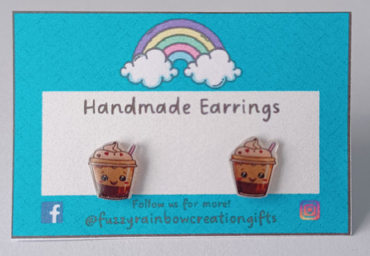Earrings (studs) - Frappe Coffee Cups