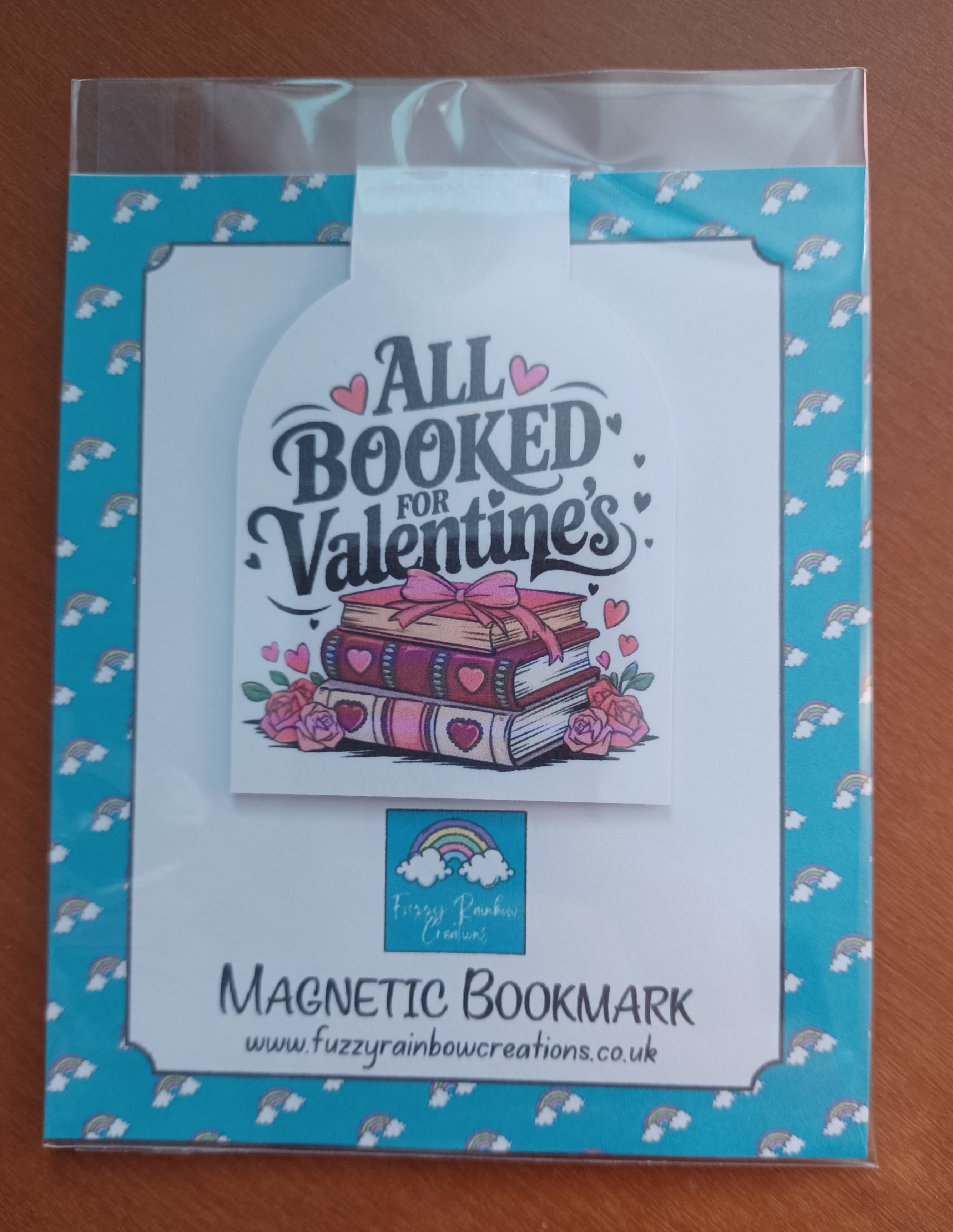 Booked for Valentines Magnetic Bookmark