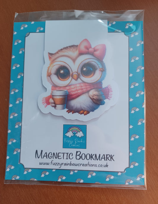 Cute Owl Magnetic Bookmark